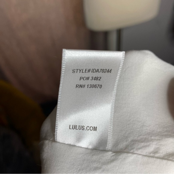 Lulus ‘Down in Kokomo’ Embroidered Lace-Up Mini Dress XS - Picture 5 of 8